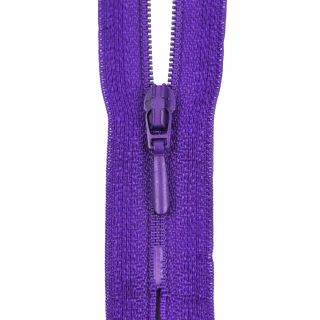 Reißverschluss Opti - S40 - 60cm - Tropfenschieber - nicht teilbar - lila