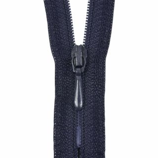 Reißverschluss Opti - S40 - 60cm - Tropfenschieber - nicht teilbar - navy