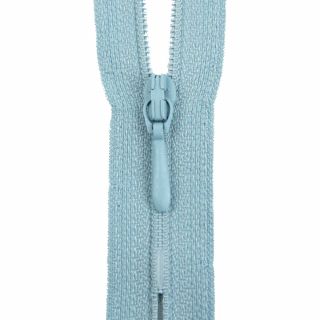 Reißverschluss Opti - S40 - 60cm - Tropfenschieber - nicht teilbar - eisblau