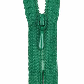 Reißverschluss Opti - S40 - 60cm - Tropfenschieber - nicht teilbar - grasgrün