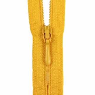 Reißverschluss Opti - S40 - 40cm - Tropfenschieber - nicht teilbar - sonnengelb