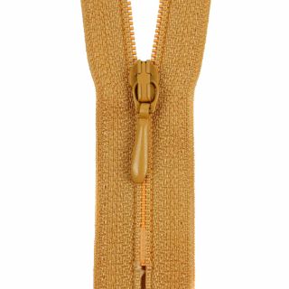 Reißverschluss Opti - S40 - 60cm - Tropfenschieber - nicht teilbar - camel