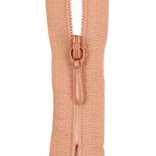 Reißverschluss Opti - S40 - 60cm - Tropfenschieber - nicht teilbar - puder