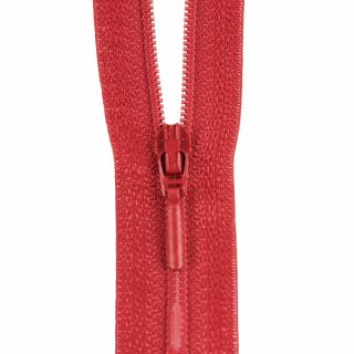 Reißverschluss Opti - S40 - 40cm - Tropfenschieber - nicht teilbar - signalrot
