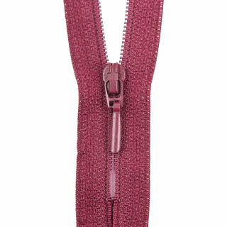 Reißverschluss Opti - S40 - 40cm - Tropfenschieber - nicht teilbar - bordeaux