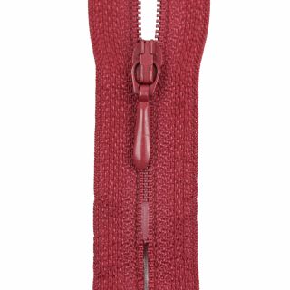 Reißverschluss Opti - S40 - 40cm - Tropfenschieber - nicht teilbar - himbeere