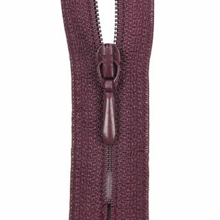 Reißverschluss Opti - S40 - 40cm - Tropfenschieber - nicht teilbar - pflaume