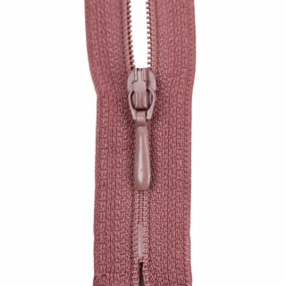Reißverschluss Opti - S40 - 40cm - Tropfenschieber - nicht teilbar - altrosa