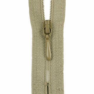Reißverschluss Opti - S40 - 40cm - Tropfenschieber - nicht teilbar - khaki