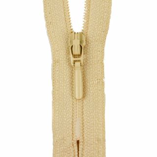Reißverschluss Opti - S40 - 40cm - Tropfenschieber - nicht teilbar - elfenbein