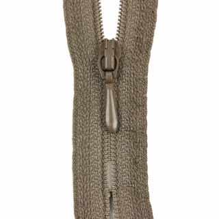 Reißverschluss Opti - S40 - 50cm - Tropfenschieber - nicht teilbar - taupe