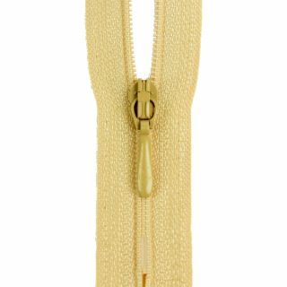Reißverschluss Opti - S40 - 40cm - Tropfenschieber - nicht teilbar - sand