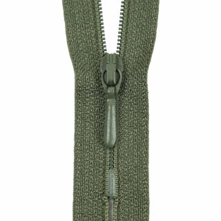 Reißverschluss Opti - S40 - 40cm - Tropfenschieber - nicht teilbar - oliv