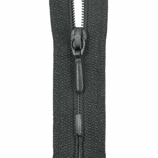 Reißverschluss Opti - S40 - 30cm - Tropfenschieber - nicht teilbar - anthrazit