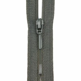 Reißverschluss Opti - S40 - 50cm - Tropfenschieber - nicht teilbar - schiefer