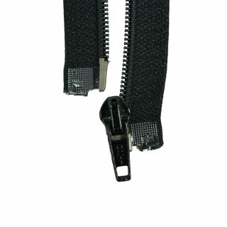 Reißverschluss Opti - S60 - 65cm - Fuldaschieber - teilbar - schwarz