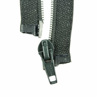 Reißverschluss Opti - S60 - 40cm - Fuldaschieber - teilbar - granit