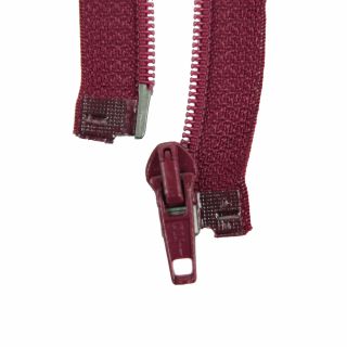 Reißverschluss Opti - S60 - 65cm - Fuldaschieber - teilbar - bordeaux
