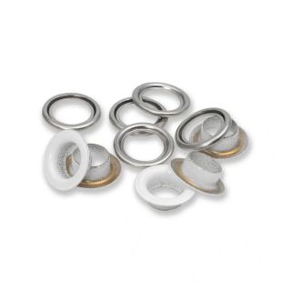 Prym - 20 Ösen mit Scheiben - Ø11 mm - Vario Creative Tool - weiss