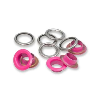 Prym - 20 Ösen mit Scheiben - Ø11 mm - Vario Creative Tool - pink
