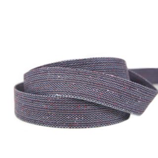 Viskosegurtband - Tweed Optik - 40 mm - hellgrau