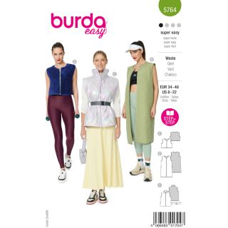 Schnittmuster - burda easy - Steppweste - 5764   