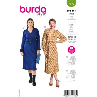 Schnittmuster - burda style - Kleid mit V-Ausschnitt - 5777  