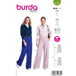 Schnittmuster - burda style - Marlenehose - 5778  