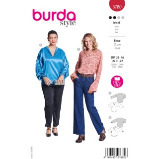 Schnittmuster - burda style - Bluse ohne Knopfleiste - 5780   