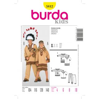 Schnittmuster - burda style - Indianerpäarchen Kinder - 5812