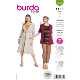 Schnittmuster - burda style - Kleid&amp;Bluse - 5818  