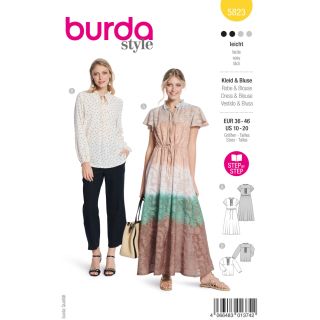 Schnittmuster - burda style - Kleid&amp;Bluse - 5823  