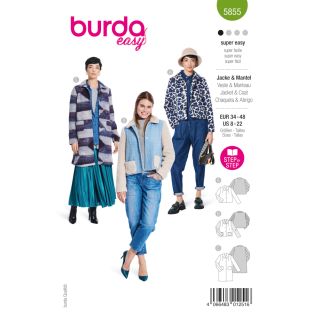 Schnittmuster - burda easy - Jacke &amp; Mantel - 5855