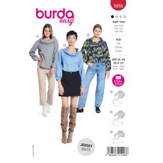 Schnittmuster - burda easy - Pulli - 5858