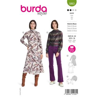 Schnittmuster - burda style - Kleid &amp; Bluse - 5863