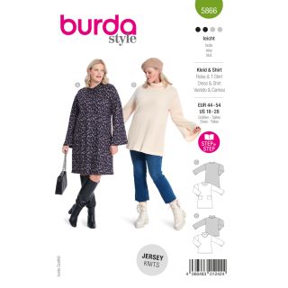 Schnittmuster - burda style - Kleid &amp; Shirt - 5866