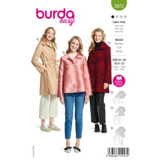 Schnittmuster - burda easy - Mantel - 5872