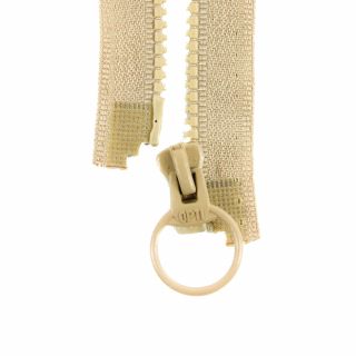 Reißverschluss Opti - P40 - 30cm - Ringschieber - teilbar - beige