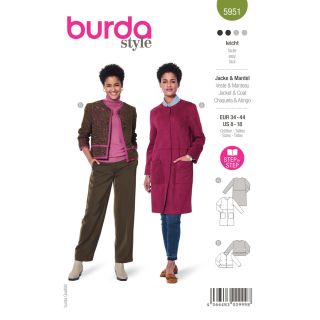 Schnittmuster - burda style - Jacke &amp; Mantel - 5951