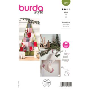 Schnittmuster - burda style - Adventskalender &amp; Weihnachtsstrumpf - 5952