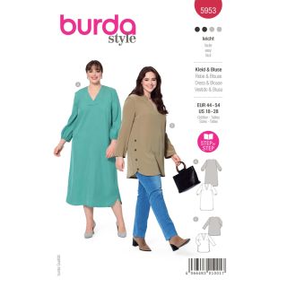 Schnittmuster - burda style - Kleid &amp; Bluse - 5953