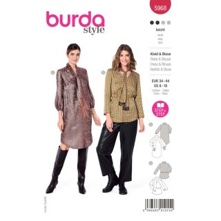 Schnittmuster - burda style - Kleid &amp; Bluse - 5968