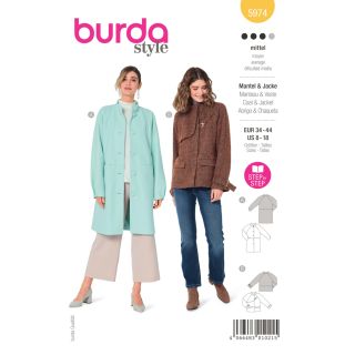 Schnittmuster - burda style - Mantel &amp; Jacke - 5974