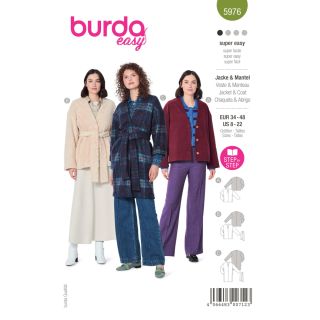 Schnittmuster - burda easy - Jacke &amp; Mantel - 5976