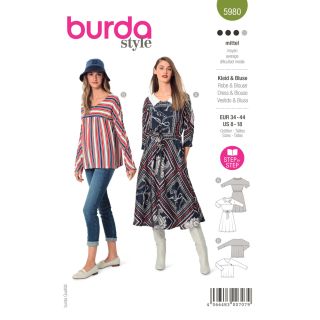 Schnittmuster - burda style - Kleid &amp; Bluse - 5980