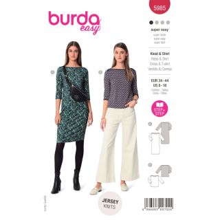 Schnittmuster - burda easy - Kleid &amp; Shirt - 5985