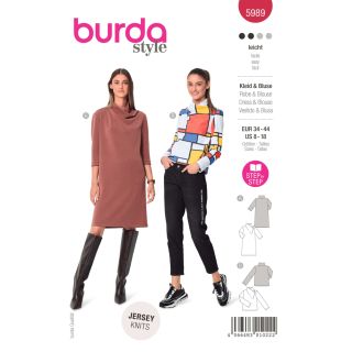 Schnittmuster - burda style - Kleid &amp; Bluse - 5989