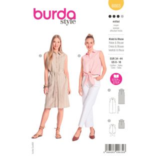 Schnittmuster - burda style - Kleid &amp; Bluse - 6003