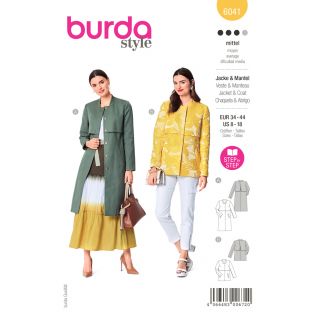 Schnittmuster - burda style - Jacke &amp; Mantel - 6041
