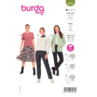 Schnittmuster - burda easy - Cardigan mit Rundhalsausschnitt - 6053